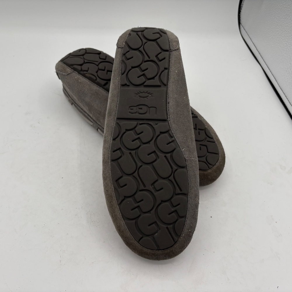 UGG Women's Bella II UGG Size 9 Slipper Moccasin Charcoal Grey Fur S/N 1125912 - Picture 7 of 12